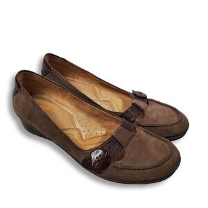 Naturalizer Clamor Slip-On Taupe Brown Size 8N Narrow